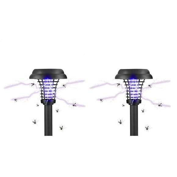 Solar LED Garden Pathway Light with Built-in Bug Zapper - Picture 3 of 3